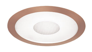 Juno Recessed Lighting 242-ABZ (242 ABZ) 6" LED, Line Voltage, Fluorescent, Frosted Lens Trim with Clear Center, Aged Bronze Trim