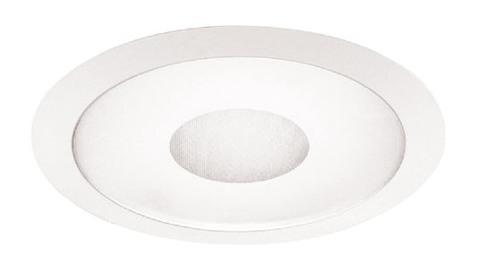 Juno Recessed Lighting 242-WH (242 WH) 6" LED, Line Voltage, Fluorescent, Frosted Lens Trim with Clear Center, White Trim