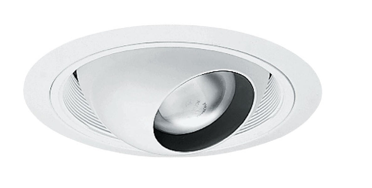 Juno Recessed Lighting 248W-WH (248 WWH) 6" Line Voltage, Regressed Eyeball Trim for R/PAR20 Lamp, White Trim