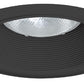 Juno Recessed Lighting 24B-BL (24 BBL) 6" LED, Line Voltage, Tapered Baffle Trim, Black Baffle, Black Trim