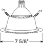 Juno Recessed Lighting 24B-BL (24 BBL) 6" LED, Line Voltage, Tapered Baffle Trim, Black Baffle, Black Trim