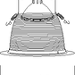 Juno Recessed Lighting 254B-WH (254 BWH) 6" Line Voltage, Deep Baffle Trim, Black Baffle, White Trim