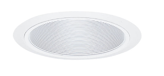 Juno Recessed Lighting 254W-WH (254 WWH) 6" Line Voltage, Deep Baffle Trim, White Baffle, White Trim