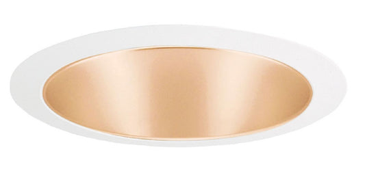Juno Recessed Lighting 257WHZ-WH (257 WHZWH) 6" Line Voltage, Deep Cone Trim, Wheat Haze Reflector, White Trim
