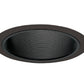 Juno Recessed Lighting 25B-BL (25 BBL) 6" Line Voltage, Straight Baffle Trim, Black Baffle, Black Trim