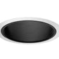 Juno Recessed Lighting 25B-WH (25 BWH) 6" Line Voltage, Straight Baffle Trim, Black Baffle, White Trim