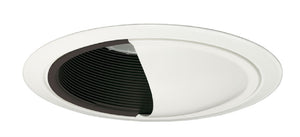 Juno Recessed Lighting 262G3B-WH (262G3 BWH) 6" Compact Fluorescent  Wall Wash Baffle Trim, Black Baffle, White Trim Ring