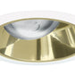 Juno Recessed Lighting 267G-WH (267 GWH) 6" Line Voltage, Adjustable Tapered Cone Trim, Gold Reflector, White Trim