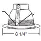 Juno Recessed Lighting 275W-WH (275S WWH) 5" Line Voltage Shallow Baffle, White Baffle, White Trim