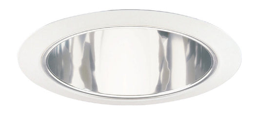 Juno Recessed Lighting 276C-WH (276S CWH) 5" Line Voltage Shallow Cone, Clear Reflector, White Trim