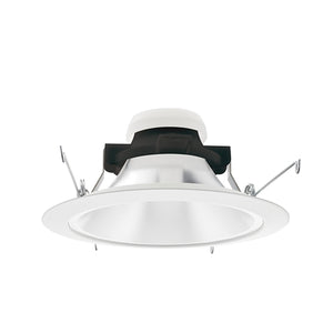 Juno Recessed Lighting 27HYP2-HZ-WH (27HYP2 HZWH) 6" LED Hyperbolic Reflector Trim, Haze Cone, White Trim Ring
