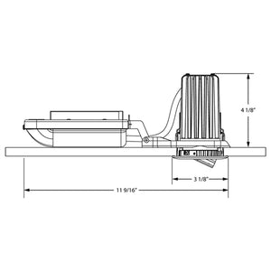 Juno Recessed Lighting 2A-930NU-BZ 2" LED Round Adjustable 3000K 90CRI, Narrow Flood Beam, 120-277V, Bronze Finish