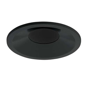 Juno Aculux 2ABV BD BLSF Recessed Lighting 2" Round Adjustable Regressed Beveled Pinhole LED, Low Voltage Self Flanged, Black Trim
