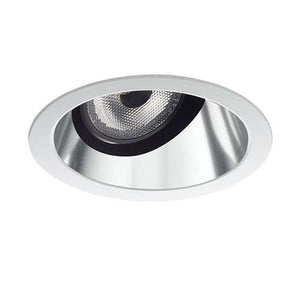 Juno Aculux 2AC CS WHSF Recessed Lighting 2" LED, Low Voltage Round Adjustable Angle Cut Cone, Clear Specular Self Flanged White Trim