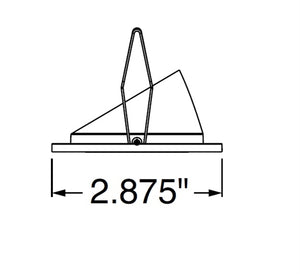 Juno Aculux 2APIN BD BLFM Recessed Lighting 1-1/4 inch Round Adjustable Pinhole with Black Diffuse Reflector, Flush Mount Black Trim