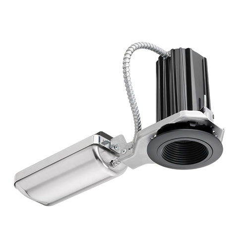 Juno Recessed Lighting 2B-827N1-BBL 2" LED Round Downlight Baffle 2700K 80CRI, Narrow Flood Beam, 120V only, Black Baffle, Black Trim Ring