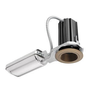 Juno Recessed Lighting 2B-827N1-ZBZ 2" LED Round Downlight Baffle 2700K 80CRI, Narrow Flood Beam, 120V only, Bronze Baffle, Bronze Trim Ring