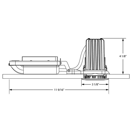 Juno Recessed Lighting 2C-927S1-WHW 2" LED Round Downlight Cone 2700K 90CRI, Spot Beam, 120V only, White Reflector, White Trim Ring