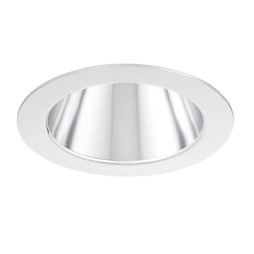 Juno Aculux 2DP CS SF WET Recessed Lighting 2" LED, Low Voltage Round Lensed Downlight, Clear Specular Self Flanged Trim