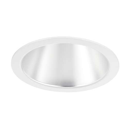 Juno Aculux 2DP W FM WET Recessed Lighting 2" LED, Low Voltage Round Lensed Downlight, White Specular Flush Mount Trim
