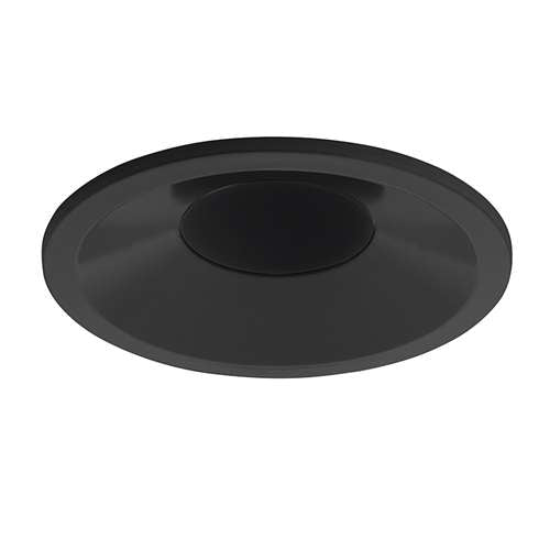 Juno Aculux 2DP BS SF Recessed Lighting 2" LED Round Parabolic Downlight Black Specular Self Flanged Trim