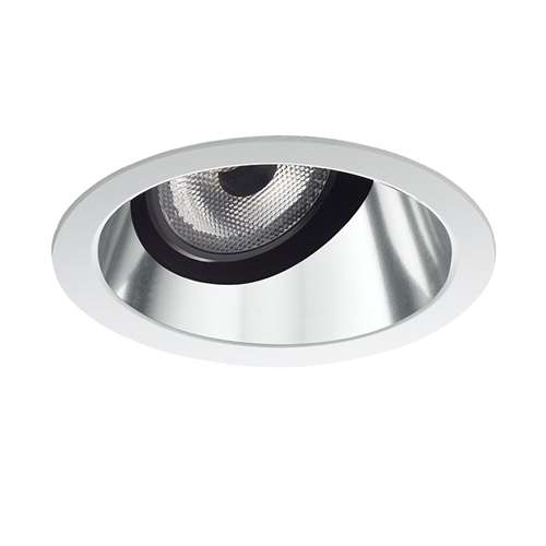 Juno Aculux 2DP CD WHSF Recessed Lighting 2" LED Round Parabolic Downlight Haze Specular Self Flanged White Trim
