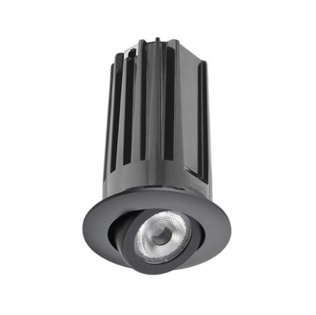 Juno 2" LED Recessed Lighting 2LEDTG2A-927F-BL 2" LED Gen 2 Round Adjustable 2700K 90 CRI, Flood Beam, Black Finish