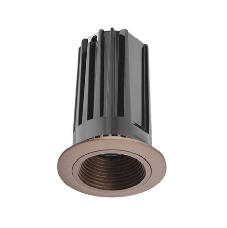 Juno 2" LED Recessed Lighting 2LEDTG2B-830F-BZBZ 2" LED Gen 2 Round Downlight Baffle 3000K 80 CRI, Flood Beam, Bronze Baffle, Bronze Trim Ring