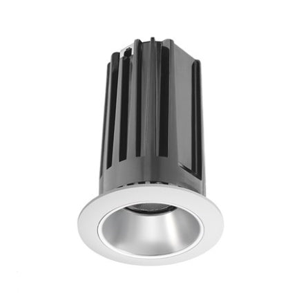Juno 2" LED Recessed Lighting 2LEDTG2C-830F-HZWH 2" LED Gen 2 Round Downlight Cone 3000K 80 CRI, Flood Beam, Haze Reflector, White Trim Ring