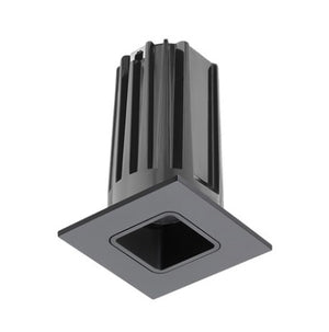 Juno 2" LED Recessed Lighting 2LEDTG2SQ-841F-BBL 2" LED Gen 2 Square Downlight Cone 4100K 80 CRI, Flood Beam, Black Reflector, Black Trim Ring