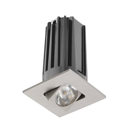 Juno 2" LED Recessed Lighting 2LEDTG2SQA-835S-SN 2" LED Gen 2 Square Adjustable 3500K 80 CRI, Spot Beam, Satin Nickel Finish