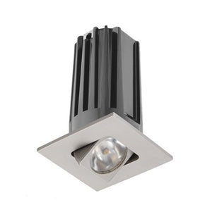 Juno 2" LED Recessed Lighting 2LEDTG2SQA-841S-SN 2" LED Gen 2 Square Adjustable 4100K 80 CRI, Spot Beam, Satin Nickel Finish