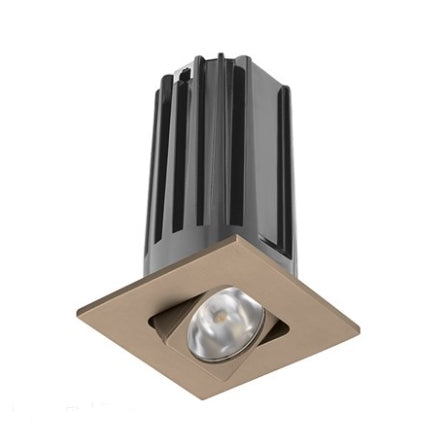 Juno 2" LED Recessed Lighting 2LEDTG2SQA-927F-BZ 2" LED Gen 2 Square Adjustable 2700K 90 CRI, Flood Beam, Bronze Finish