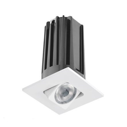 Juno 2" LED Recessed Lighting 2LEDTG2SQA-941F-WH 2" LED Gen 2 Square Adjustable 4100K 90 CRI, Flood Beam, White Finish
