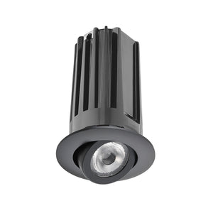Juno 2" LED 2LEDTRIM G2 ADJ 35K 90CRI NFL BL Recessed Lighting 2" LED Gen 2 Round Adjustable 3500K 90 CRI, Narrow Flood Beam, Black Finish