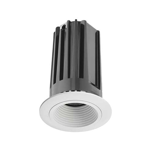 Juno 2" LED 2LEDTRIM G2 DB 27K 90CRI FL WWH Recessed Lighting 2" LED Gen 2 Round Downlight Baffle 2700K 90 CRI, Flood Beam, White Baffle, White Trim Ring