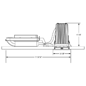 Juno 2" LED 2LEDTRIM G2 SQ 35K 80CRI FL BBRZ Recessed Lighting 2" LED Gen 2 Square Downlight Cone 3500K, 80 CRI, Flood Beam, Bronze Trim Ring