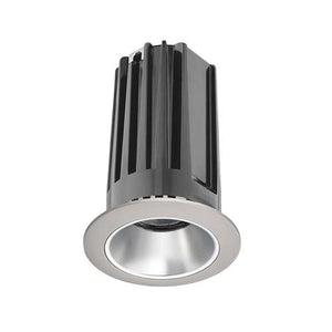Juno 2" LED 2LEDTRIM G2 DC 40K 80CRI FL HZSN Recessed Lighting 2" LED Gen 2 Round Downlight Cone 4100K 80 CRI, Flood Beam, Haze Reflector, Satin Nickel Trim Ring