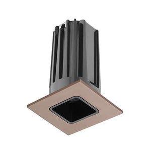 Juno 2" LED 2LEDTRIM G2 SQ 40K 80CRI FL BBZ Recessed Lighting 2" LED Gen 2 Square Downlight Cone 4100K 80 CRI, Flood Beam, Black Reflector, Bronze Trim Ring