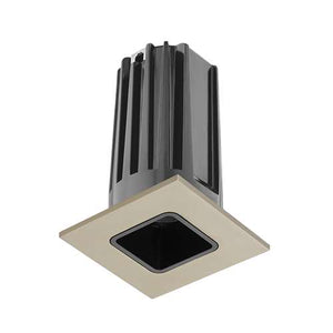 Juno 2" LED 2LEDTRIM G2 SQ 27K 90CRI FL BSN Recessed Lighting 2" LED Gen 2 Square Downlight Cone 2700K 90 CRI, Flood Beam, Black Reflector, Satin Nickle Trim Ring