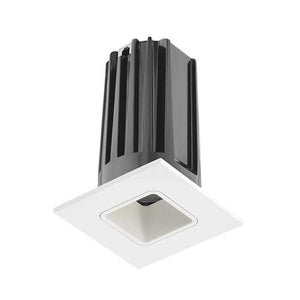Juno 2" LED 2LEDTRIM G2 SQ 35K 90CRI FL WWH Recessed Lighting 2" LED Gen 2 Square Downlight Cone 3500K 90 CRI, Flood Beam, White Reflector, White Trim Ring