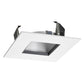 Juno Recessed Lighting 47LSQ-W-WH (47LSQ WWH) 4" Adjustable Square Cone Trim, White Reflector White Trim