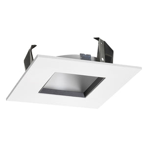 Juno Recessed Lighting 47LSQ-W-WH (47LSQ WWH) 4" Adjustable Square Cone Trim, White Reflector White Trim