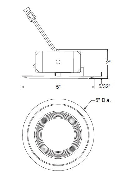 Juno 4JBLDT DC 27K 90CRI WWH Recessed Lighting 4" Downlight Cone Trim, 2700K Color Temperature,90 CRI, White