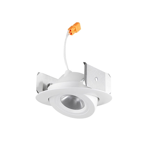 Juno Recessed Lighting 4RLA-930-6-N-WH 4" LED Retrofit Trim 3000K, 90 CRI 634 lumens, Narrow Flood, White Finish, Less Medium Base Socket Adapter