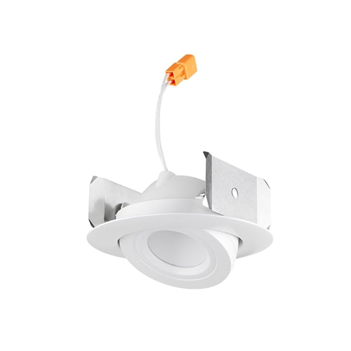 Juno Recessed Lighting 4RLAG2-927-6-W-WH 4" LED Retrofit Trim 2700K, 90 CRI 750 lumens, Wide Flood, White Finish, Less Medium Base Socket Adapter