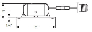 Juno Recessed Lighting 4RLDG2-927-6-WWH Downlight 4" LED Retrofit Baffle Trim 2700K, 90 CRI, 650 Lumens, White Finish