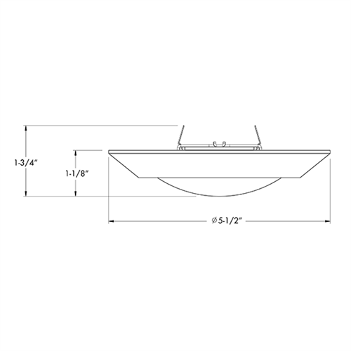 Juno Recessed Lighting 4RLSG2-927-6-WH Downlight 4" LED Retrofit Surface Mount Trim 2700K, 700 lumens, 90 CRI, White Finish