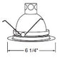 Juno Recessed Lighting 5101-ABZ (5101 ABZ) 5" LED, Compact Fluorescent, Beveled Frame, Frosted Dome Lens with Reflector Trim, Aged Bronze Trim