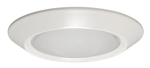Juno Recessed Lighting 5101-WH (5101 WH) 5" LED, Compact Fluorescent, Beveled Frame, Frosted Dome Lens with Reflector Trim, White Trim
